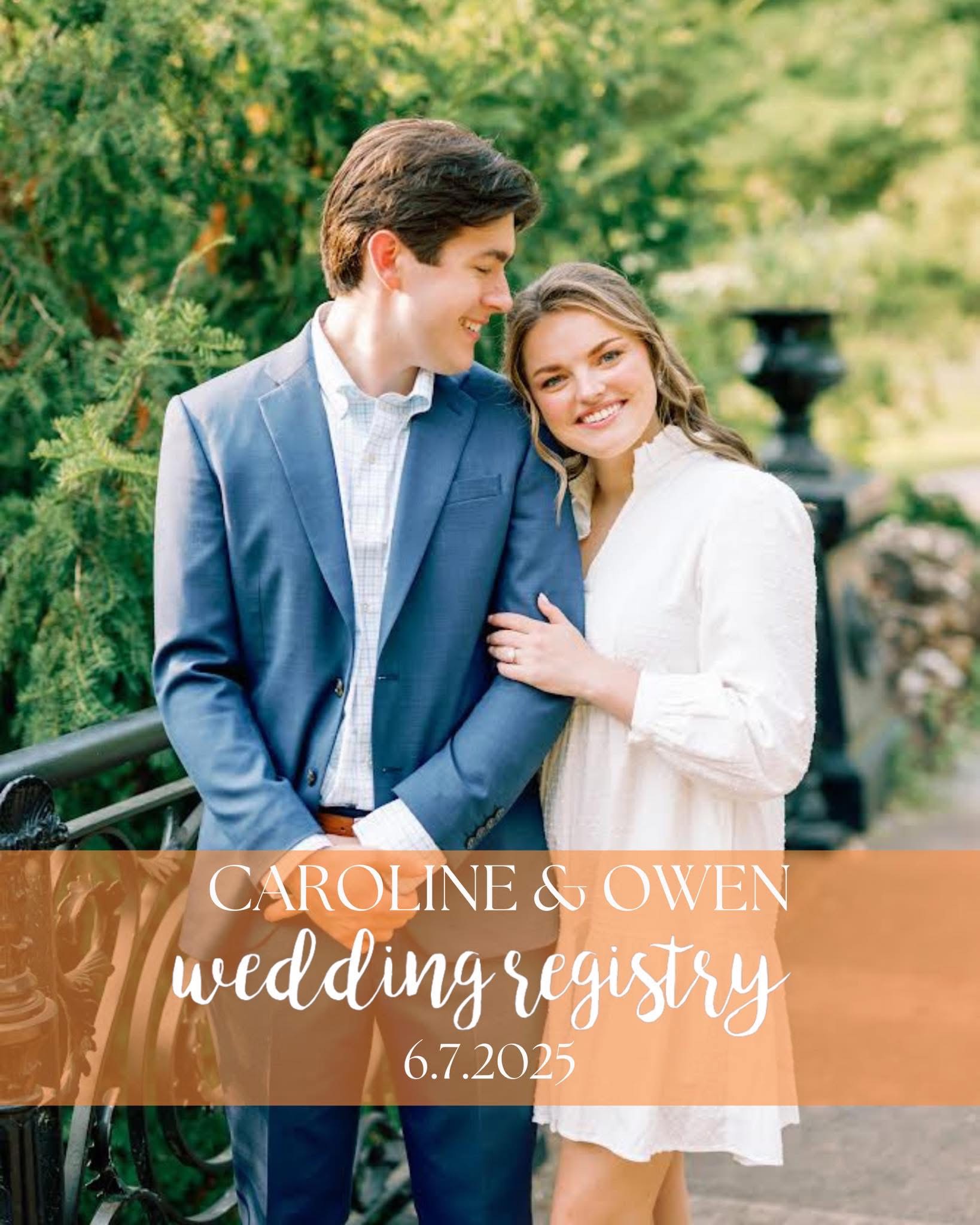 Caroline & Owen Wedding Registry