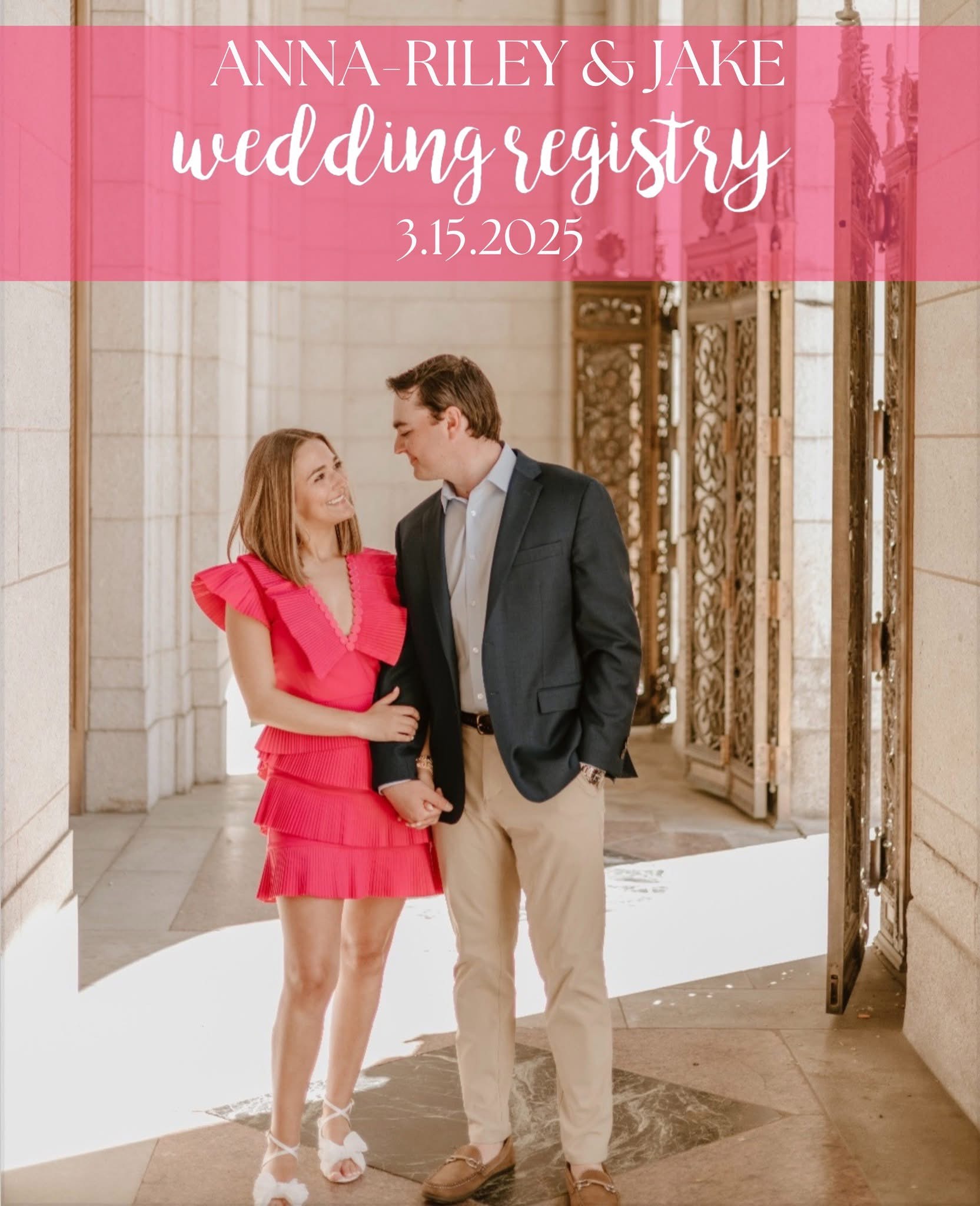 Anna-Rilet & Jake Wedding Registry