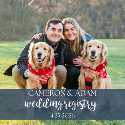 Cameron & Adam Wedding Registry